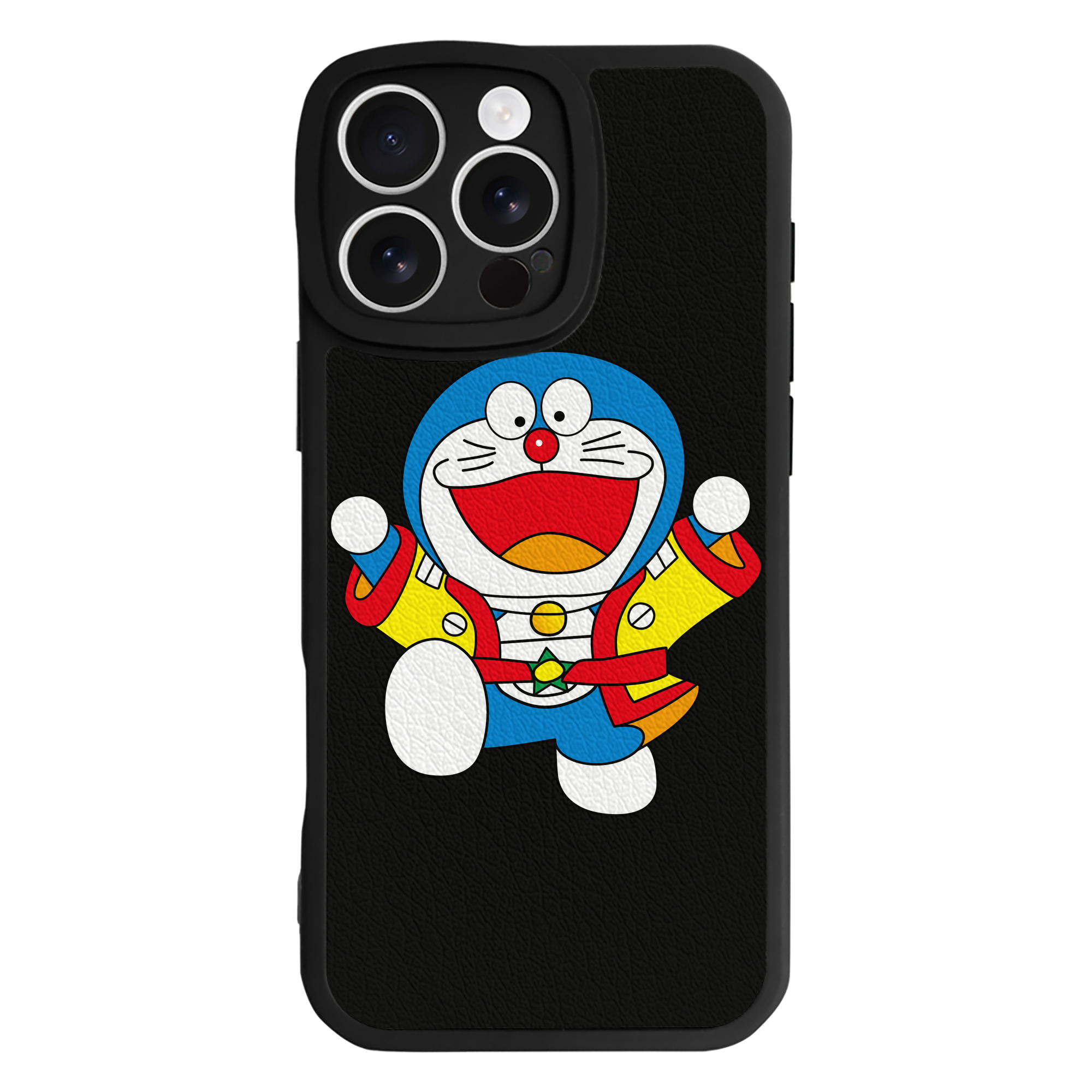 （画像用） ドラえもん Doraemon 【iPhone 16シリーズ対応】シリコンスマホケース（レザー調） 材質：シリコン